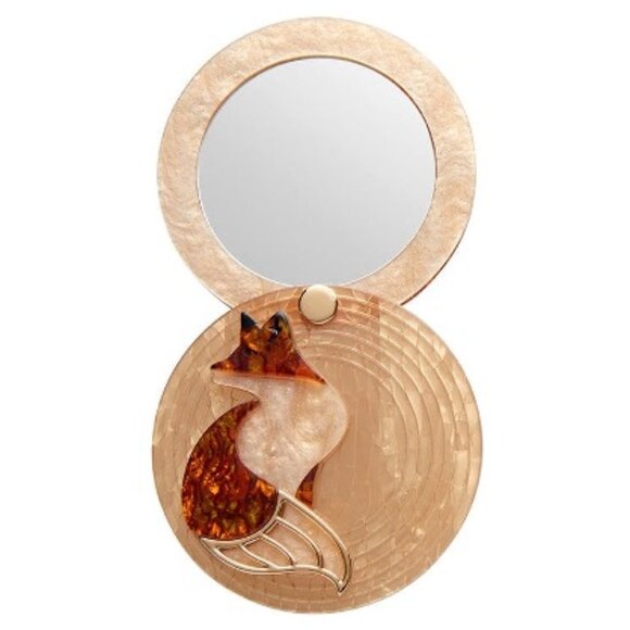 Erstwilder La Formidable Fauve Mirror Compact. NIB. Fox Mirror. - Picture 3 of 13